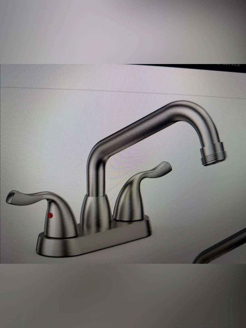 Two-Handle Bathroom Faucet in Brushed Nickel - Classic Deck-Mount